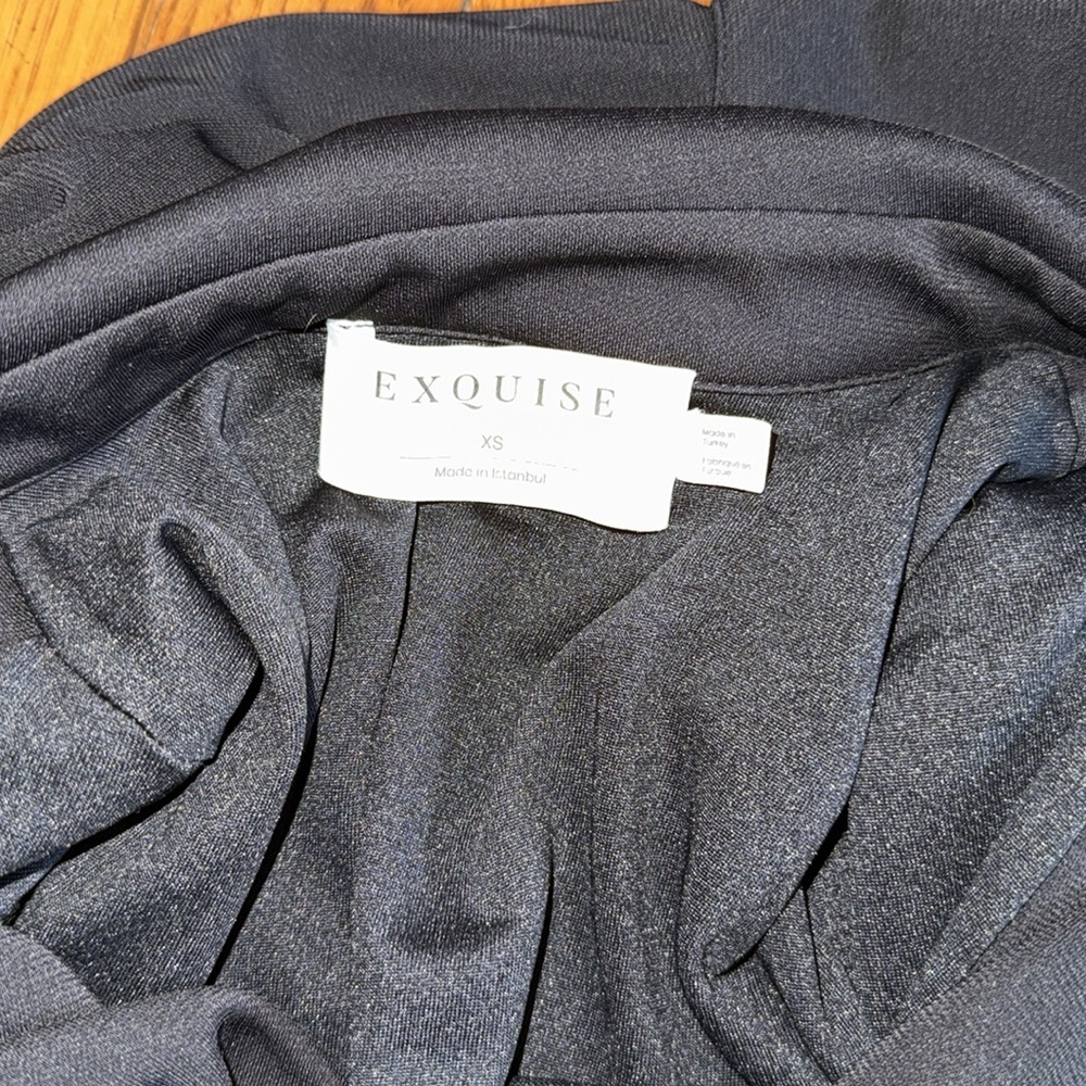 Anthropologie Exquise Bella Wrapped Jumpsuit black size xs - Picture 3 of 7